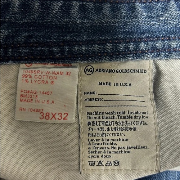 Adriano Goldschmied The Protege Women Blue Jeans Destroyed Heel 38x32 - Picture 10 of 16